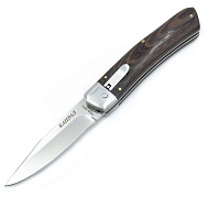 Нож складной с кнопкой "КАПРАЛ", сталь 40X13, 55HRC, чехол, арт. SА500