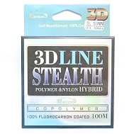 Леска "3D Line Stealth", 100 м, диаметр 0,22 мм, 11,03 кг