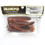 Виброхвост "Diamond" Swing Impact 3.0", 7 см, цвет #404, уп. 10 шт.