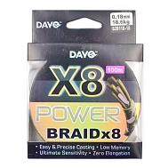 Шнур плетеный DAYO "X8" 100 м, диаметр 0,40 мм, тест 42,5 кг
