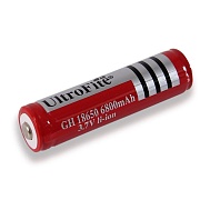 Литиевый аккумулятор 18650 "UltroFite"", 6800 mA/h, 3.7V, 1 шт.