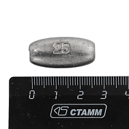 Грузило 25 гр, свинец, 10 шт.