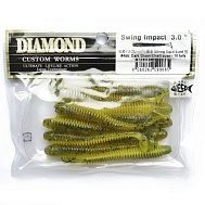 Виброхвост "Diamond" Swing Impact 4.0", 10 см, цвет #466, уп. 6 шт.