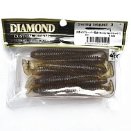 Виброхвост "Diamond" Swing Impact 3.5", 8 см, цвет #101, уп. 8 шт.