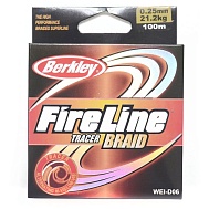 Шнур плетеный "FireLine"  Tracer Braid 100 м, диаметр 0,20 мм, 16,7 кг