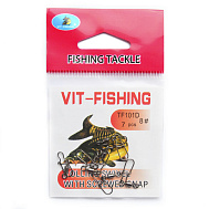 Вертлюг с карабином "Vit-Fishing", № 1, 4 шт.