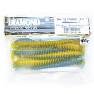 Виброхвост "Diamond" Swing Impact 4.0", 10 см, цвет PAL#21, уп. 6 шт.
