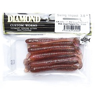 Виброхвост "Diamond" Swing Impact 3.5", 8 см, цвет #438, уп. 8 шт.
