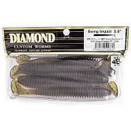 Виброхвост "Diamond" Swing Impact 5.0", 11 см, цвет #101, уп. 5 шт.