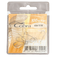 Крючки "Cobra" 100, № 10 NI, 10 шт.