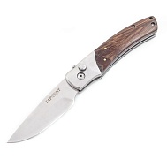 Нож складной с кнопкой "ГАРАНТ", сталь 40X13, 55HRC, чехол, арт. SA508
