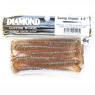 Виброхвост "Diamond" Swing Impact 4.0", 10 см, цвет EA#02, уп. 6 шт.