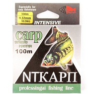 Леска "Carp" 100 м, диаметр 0,25 мм, 7,3 кг.