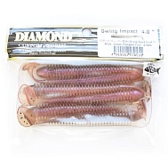 Виброхвост "Diamond" Swing Impact 4.0", 10 см, цвет #438, уп. 6 шт.