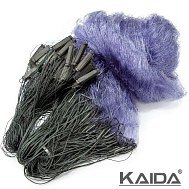 Сеть одностенная 1,8*60 м, синяя леска 0,32 мм, тонущий шнур, яч. 90 мм (арт. D90)