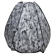 Палатка зимняя, 2,3*2,3 м, высота 1,7 м, (3 слойная с синтепоном), Цвет: белый КМФ (арт.2301)